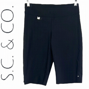 S.C.&CO. Black Stretch Tummy Control Pull on Short Size 8